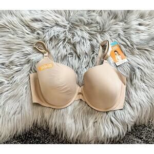 Warner's Women's No Side Effects Underarm-Smoothing Comfort Underwire Bra 34D